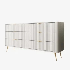 Ladekasten|Ladekasten-Meubella - Lima - Ladekast - Wit - 163 cm