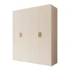 Meubella - Luzon - Kledingkast 4 deurs - Beige - 179x58x210 cm
