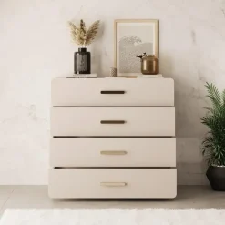 Meubella - Luzon - Ladekast - Beige - 100x44x92 cm