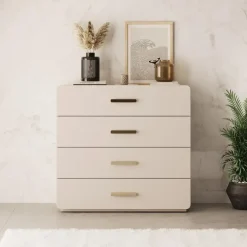 Meubella - Luzon - Ladekast - Beige - 100x44x92 cm