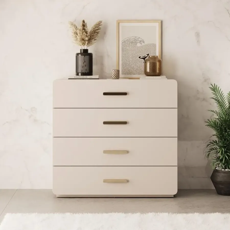 Meubella - Luzon - Ladekast - Beige - 100x44x92 cm