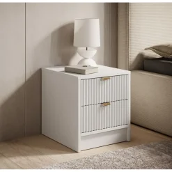 Nachtkastjes|Nachtkastjes-Meubella - Nachtkastje Tavares - Wit - 35 cm