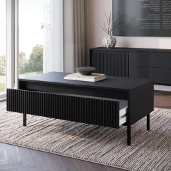 Salontafels-Meubella - Salontafel Orvana - Zwart - 100 cm