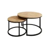 Salontafels-Meubella - Salontafel Ovalo - Eiken - set van 2