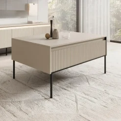 Meubella - Salontafel Timoteo - Beige - 100 cm