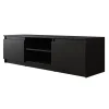 Tv Meubels-Meubella - TV-Meubel Diaz - Mat Zwart - 120 cm