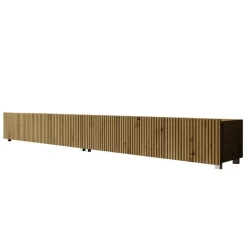Tv Meubels-Meubella - TV-Meubel Kenderes - Eiken - 300 cm
