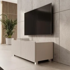 Tv Meubels-Meubella - TV-Meubel Kenderes - Beige - 100 cm