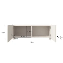 Tv Meubels-Meubella - TV-Meubel Kenderes - Beige - 100 cm