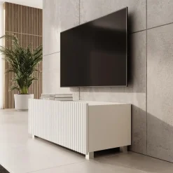 Meubella - TV-Meubel Kenderes - Wit - 100 cm