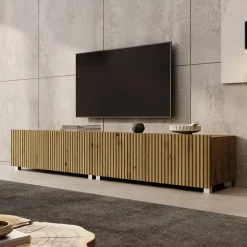 Tv Meubels-Meubella - TV-Meubel Kenderes - Eiken - 200 cm