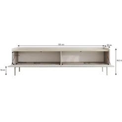 Tv Meubels-Meubella - TV-Meubel Livako - Beige - 181 cm