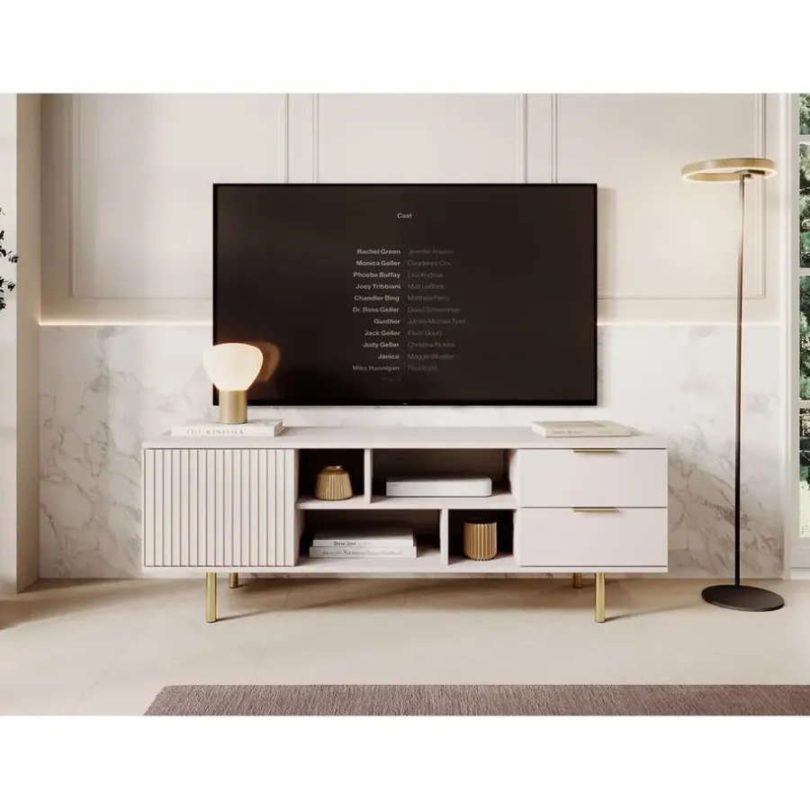 Meubella - TV-Meubel Nicola - Beige - 150 cm