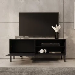 Meubella - TV-Meubel Norment - Zwart - 120 cm