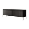 Meubella - TV-Meubel Saran - Mat zwart - 153 cm
