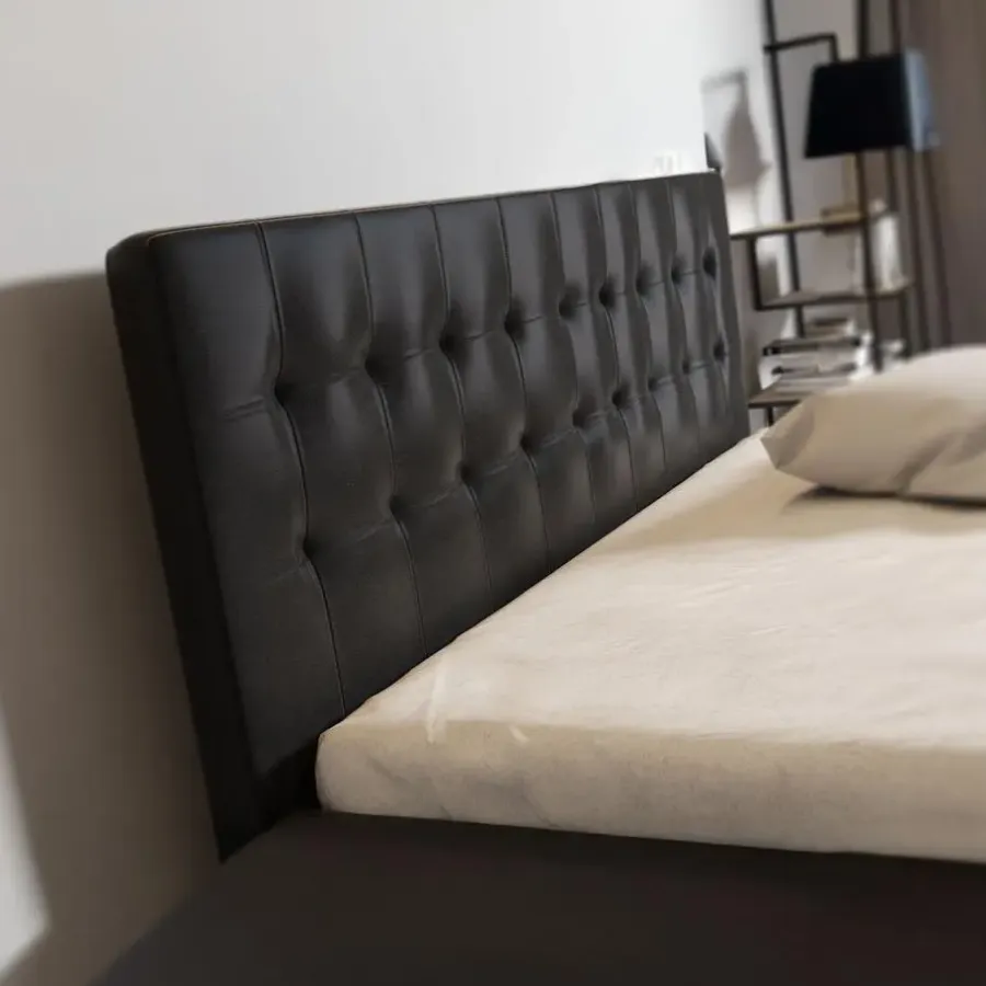 Meubella - Tweepersoonsbed Milo - Zwart - 160x200 cm