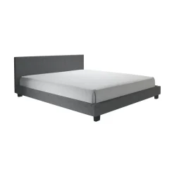2-Persoons Bedden-Meubella - Tweepersoonsbed George - Grijs - Stof - 180x200 cm