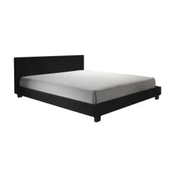 Meubella - Tweepersoonsbed George - Zwart - 180x200 cm