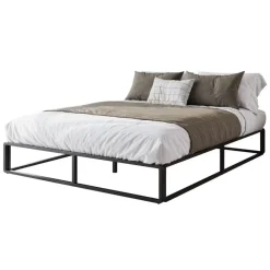 Meubella - Tweepersoonsbed Andrea - Zwart - 160x200 cm
