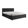 Meubella - Tweepersoonsbed Suente - Zwart - 160x200 cm