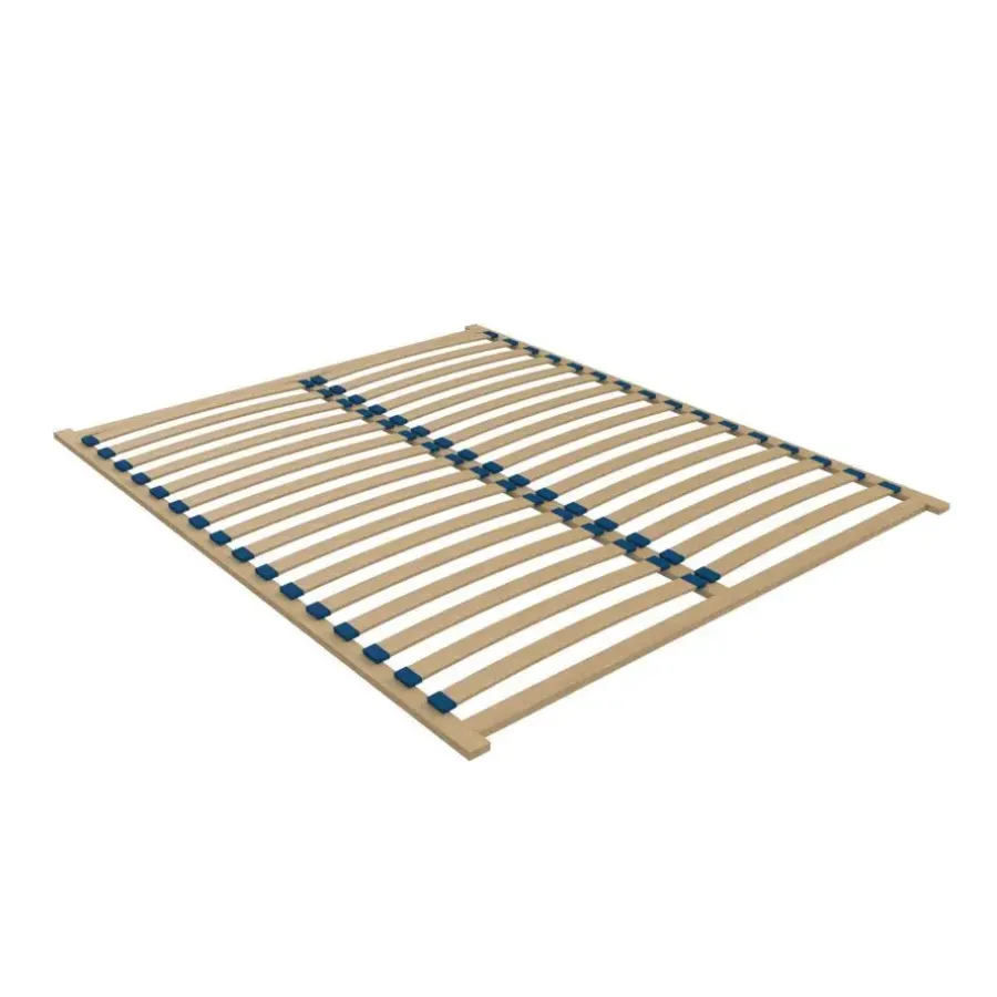 Meubella - Tweepersoonsbed Excalibur - Beige teddystof - 160x200 cm