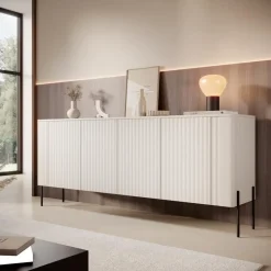 Dressoirs-Meubella - Vivi - Dressoir - Beige - 190 cm