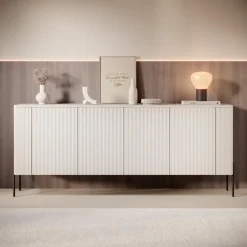 Dressoirs-Meubella - Vivi - Dressoir - Beige - 190 cm