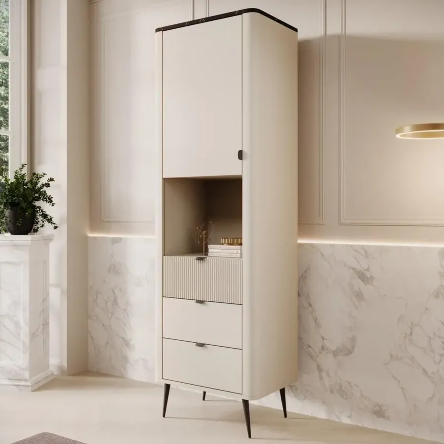Wandkasten-Meubella - Wandkast Mace - Beige - 60 cm