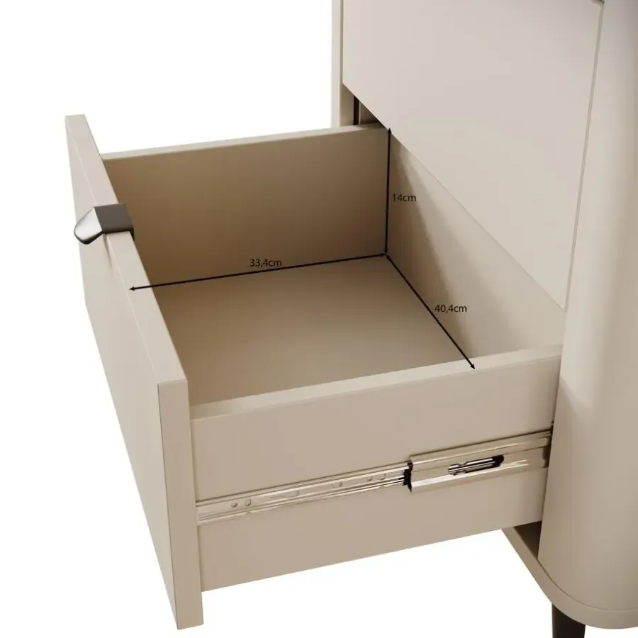 Wandkasten-Meubella - Wandkast Mace - Beige - 60 cm