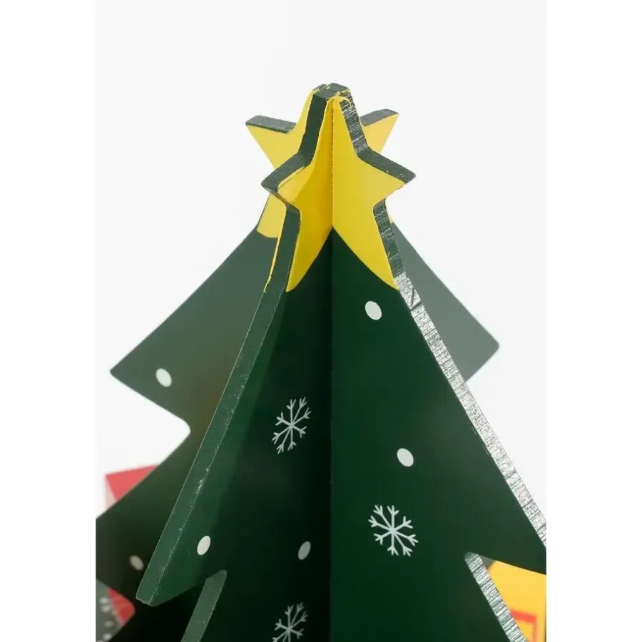 Mica Decorations Adventskalender - H30 x Ø28 cm - MDF - Meerkleurig