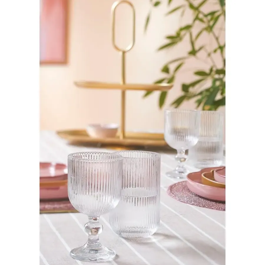 Tafelkleden-Mica Decorations Alivo Tafelkleed - L250 x B140 cm - Beige, Wit