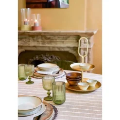 Tafelkleden-Mica Decorations Alivo Tafelkleed - L250 x B140 cm - Beige, Wit