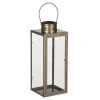 Kandelaars En Windlichten-Mica Decorations Arzilla Lantaarn - L13,5 x B13 x H34,5 cm - Goud