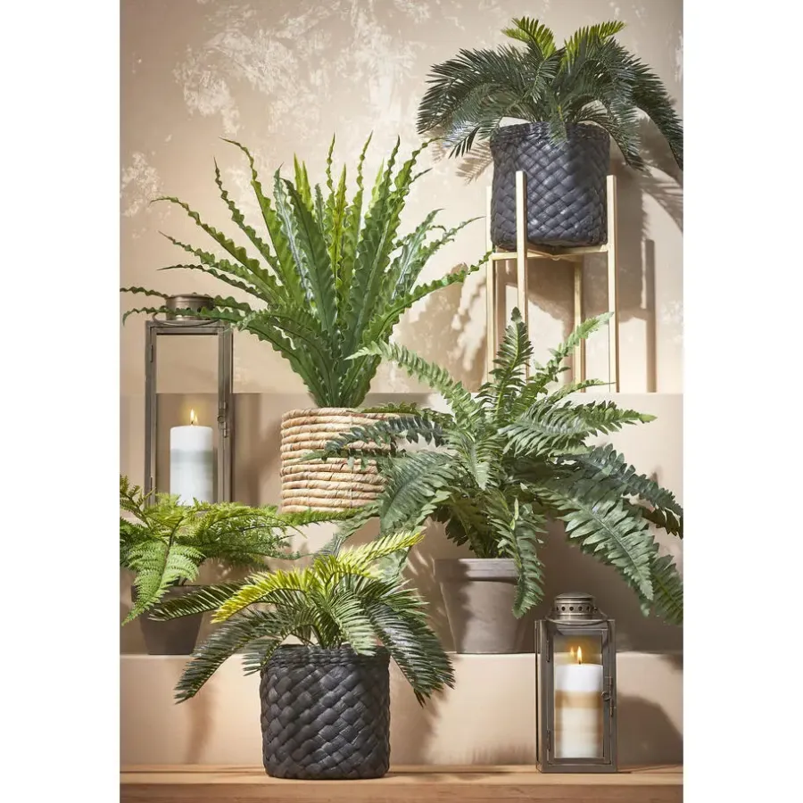 Kandelaars En Windlichten-Mica Decorations Arzilla Lantaarn - L13,5 x B13 x H34,5 cm - Goud