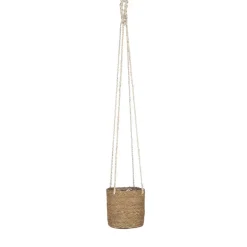 Opbergmanden-Mica Decorations Atlantic Plantenmand Set van 2 - Ø16 cm - Lichtbruin