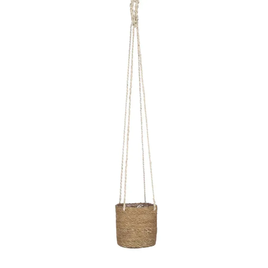 Opbergmanden-Mica Decorations Atlantic Plantenmand Set van 2 - Ø16 cm - Lichtbruin