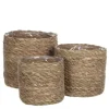 Bloempotten|Bloempotten Voor Binnen-Mica Decorations Atlantic Mand voor Planten Set van 3