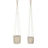 Mica Decorations Atlantic Mand voor Planten Set van 2 - Ø16 cm - Crème