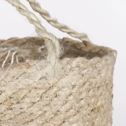 Mica Decorations Atlantic Mand voor Planten Set van 2 - Ø16 cm - Crème