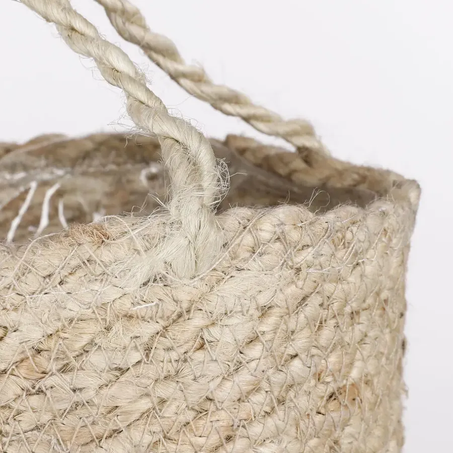 Mica Decorations Atlantic Mand voor Planten Set van 2 - Ø16 cm - Crème