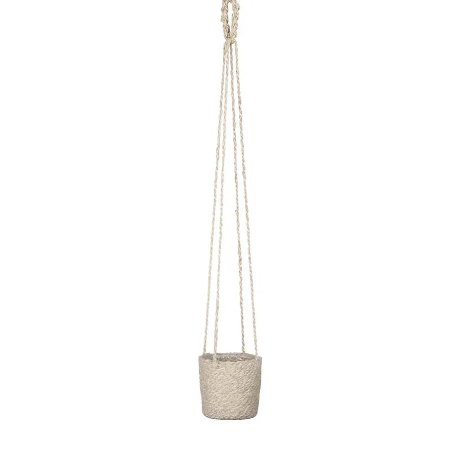 Mica Decorations Atlantic Mand voor Planten Set van 2 - Ø16 cm - Crème
