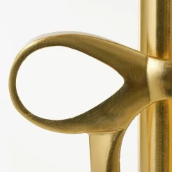 Bijzettafels-Mica Decorations Bijzettafel - H57 x Ø25 cm - Gerecycled Aluminium - Goud