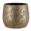 Bloempotten Voor Binnen-Mica Decorations Bloempot - goudkleurig - keramiek - 25 cm