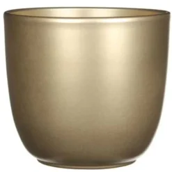 Bloempotten|Bloempotten Voor Binnen-Mica Decorations Bloempot - goud - glanzend - keramiek - 19 x 18 cm