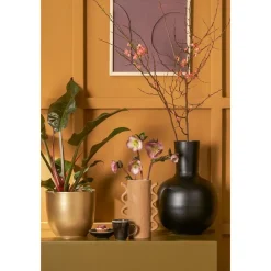 Bloempotten|Bloempotten Voor Binnen-Mica Decorations Bloempot - goud - glanzend - keramiek - 19 x 18 cm