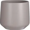 Bloempotten Voor Binnen-Mica Decorations Bloempot - taupe - mat - keramiek - 23 x 21 cm