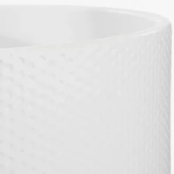 Mica Decorations Bloempot - wit - keramiek - D14 x H13 cm