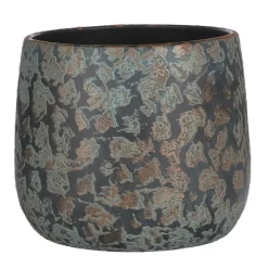 Bloempotten|Bloempotten Voor Binnen-Mica Decorations Bloempot - koperkleurig - keramiek - 25 x 20 cm