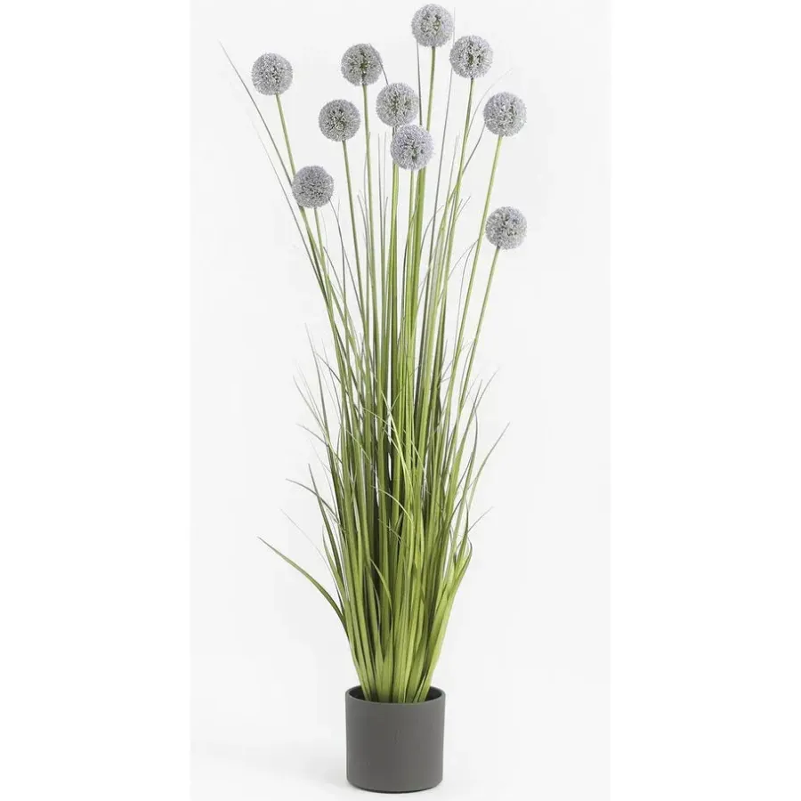 Mica Decorations Bloempot - donkergrijs - mat - keramiek - 23 x 21 cm