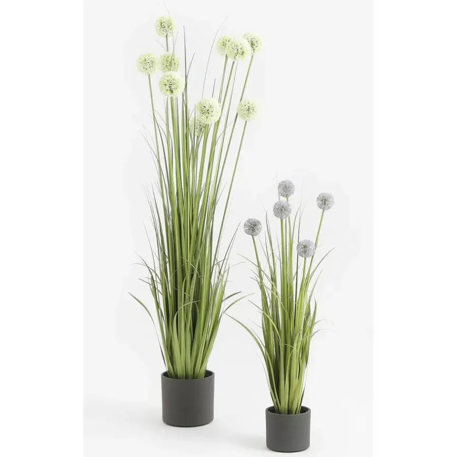 Mica Decorations Bloempot - donkergrijs - mat - keramiek - 23 x 21 cm